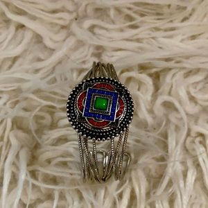 Fun silver medal bracelet